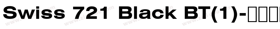 Swiss 721 Black BT(1)字体转换